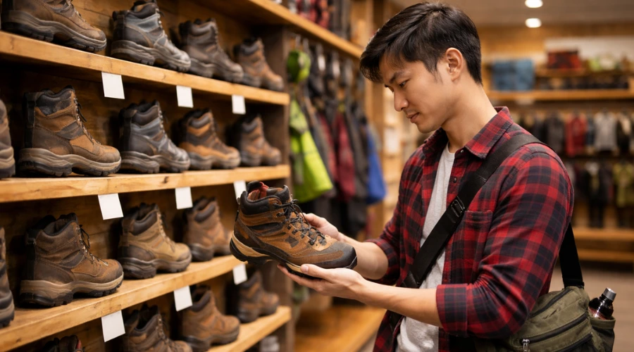 udah paham cara pilih sepatu gunung