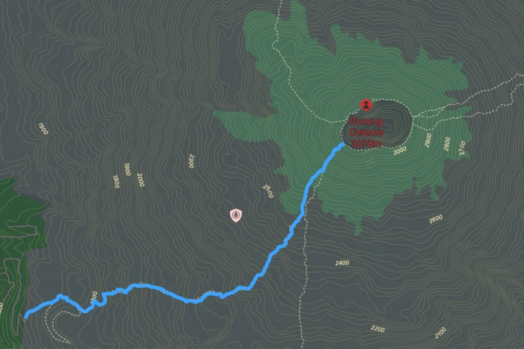 rute menuju gunung ciremai