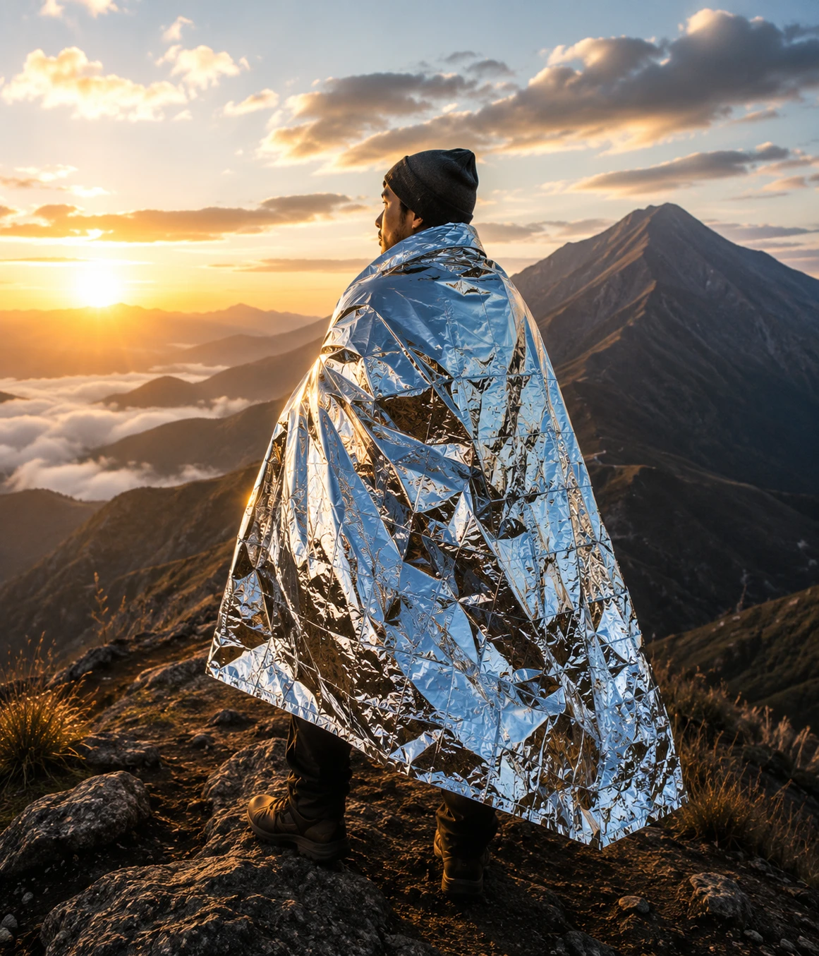 Emergency blanket dan kemasannya