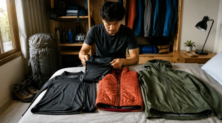 layering baju gunung