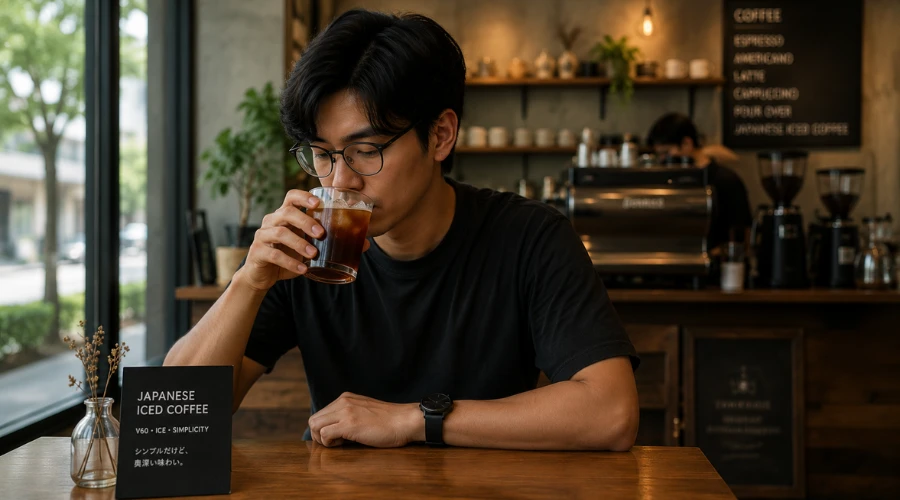 nikmatnya hasil seduhan japanese iced coffee