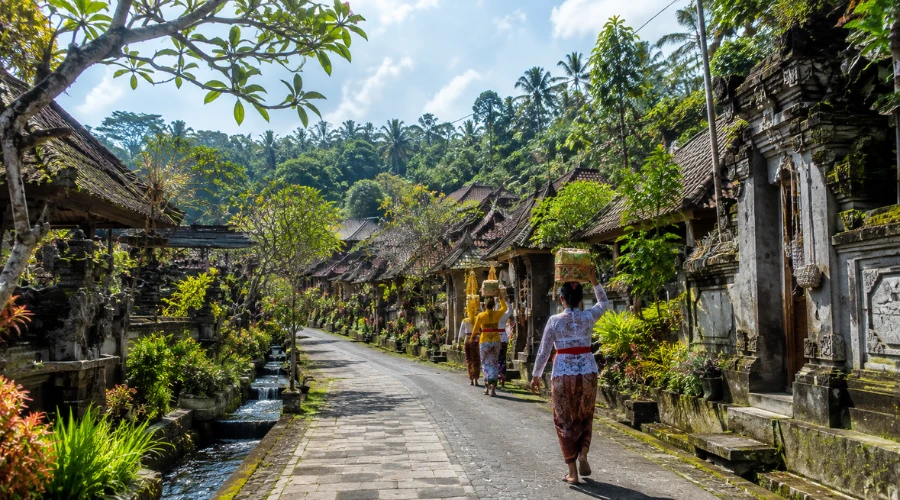 suasana di desa wisata bali