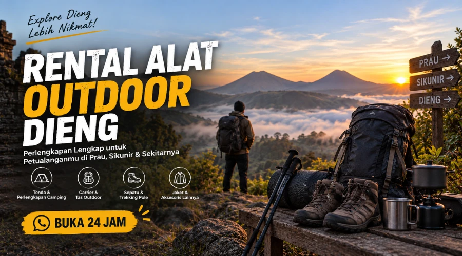 rental alat outdoor dieng
