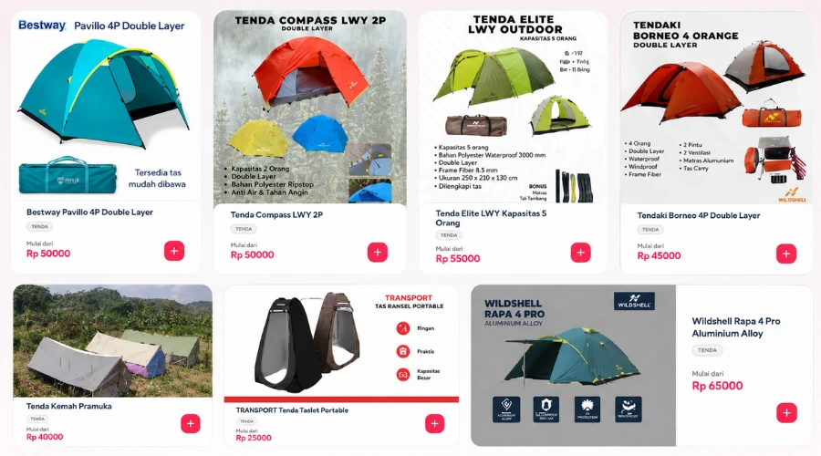 sewa tenda gunung mayara adventure